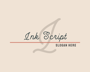 Script Apparel Brand logo design