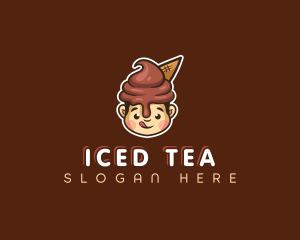 Ice Cream Boy logo design