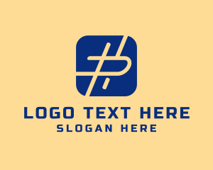 Digital Marketing - Letter P Mobile App logo design