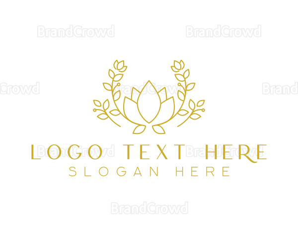 Floral Elegant Garden Logo