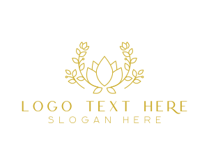 Floral Elegant Garden logo design