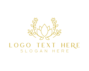 Spa - Floral Elegant Garden logo design