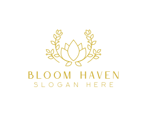 Floral Elegant Garden logo design