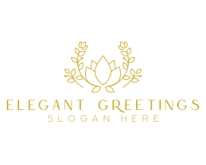 Floral Elegant Garden logo design