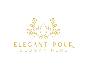 Floral Elegant Garden logo design