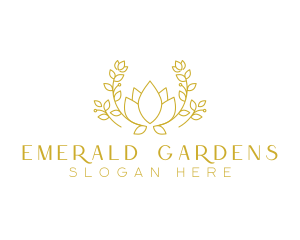 Floral Elegant Garden logo design