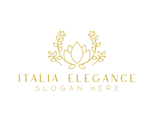 Floral Elegant Garden logo design