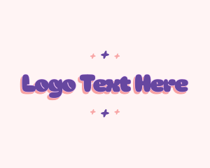 Candy Store - Cute Retro Star logo design
