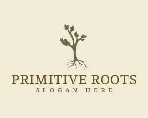 Growing Tree Root logo design