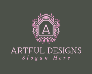 Pink Floral Arrangement logo design