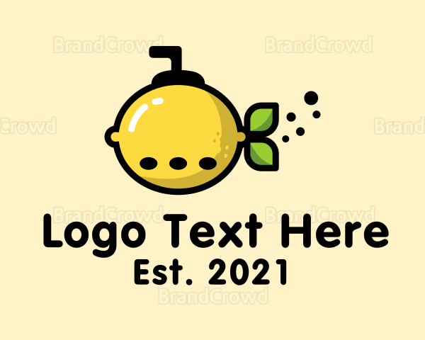 Lemon Fruit Submarine Logo