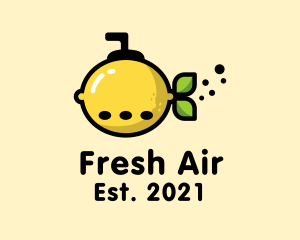 Lemon Fruit Submarine  logo design