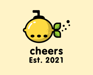 Fresh - Lemon Fruit Submarine logo design