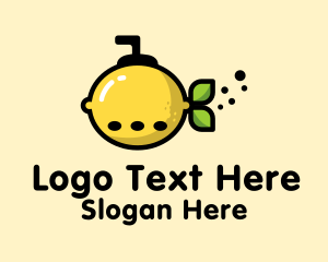 Lemon Fruit Submarine  Logo