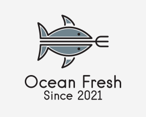 Tuna - Tuna Fishing Trident logo design