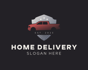 Star Shield Pickup Truck logo design