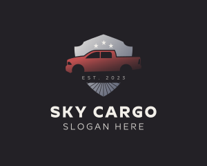 Star Shield Pickup Truck logo design