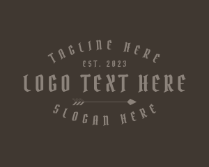Typography - Minimalist Gothic Business logo design