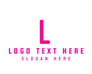 Lettermark - Pink Neon Gaming logo design