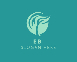 Vegetarian - Organic Beauty Leaf logo design