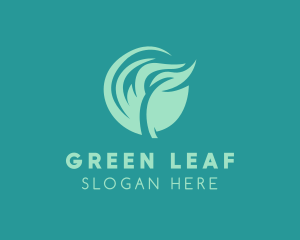 Organic Beauty Leaf logo design