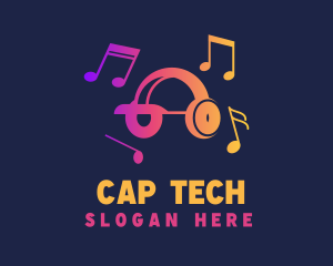 Cap - Headset Musical Cap logo design