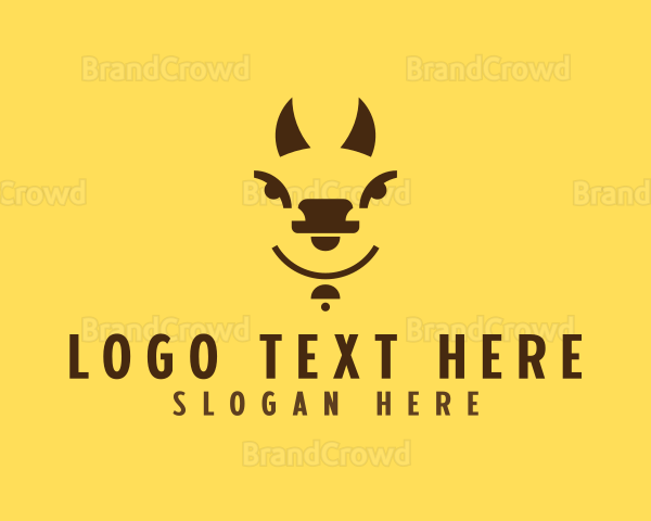 Farm Cattle Horns Logo