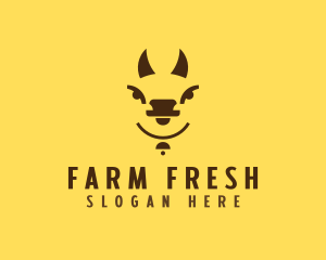 Cow Animal Farm logo design