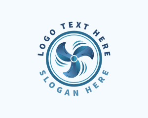 Turbine - Industrial Fan Cooling logo design