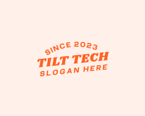 Tilted Casual Company logo design