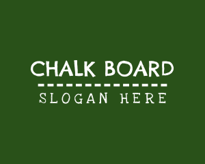 Blackboard - Preschool Chalk Blackboard logo design