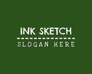 Sketchy - Preschool Chalk Blackboard logo design