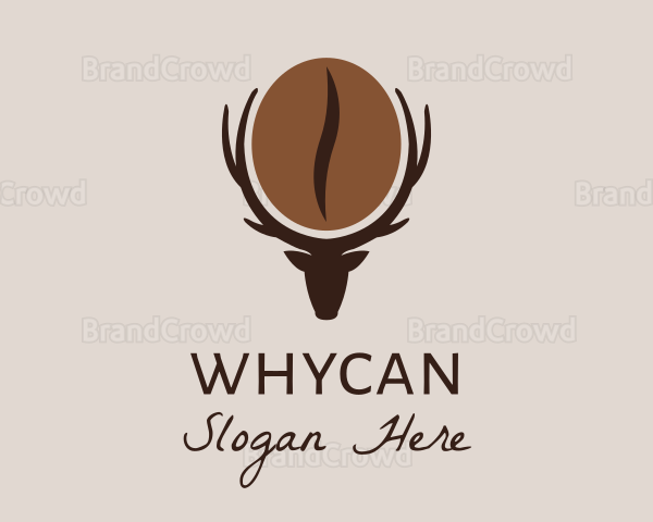 Deer Coffee Bean Logo