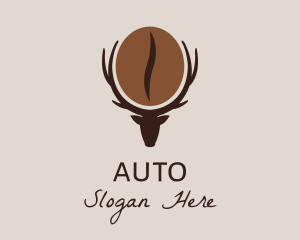 Deer Coffee Bean  Logo
