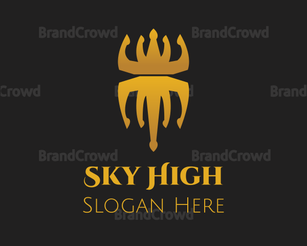 Golden Spider Crown Logo