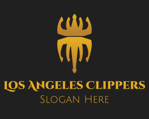 Queen - Golden Spider Crown logo design