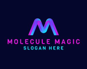 Modern Gradient Letter M logo design