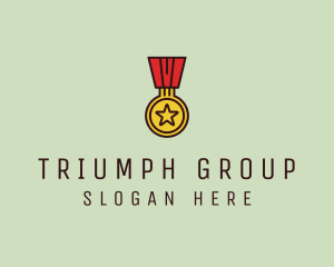 Achievement - Military Medal Award logo design