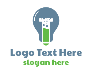 Invention - Test Tube Bulb logo design