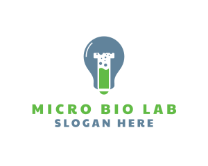 Biotech Test Tube logo design