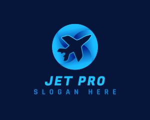 Jet - Flying Jet Plane logo design