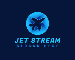 Jet - Flying Jet Plane logo design