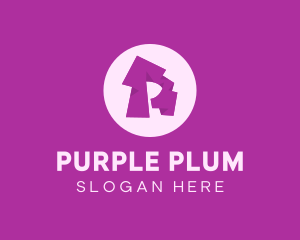 Purple - Purple Letter R logo design