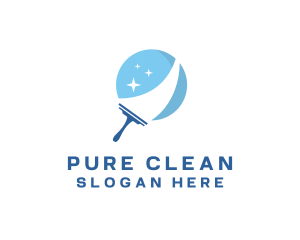 Squeegee Maintenance Cleaner logo design