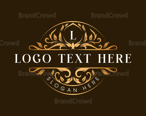 Elegant Crest Floral Logo