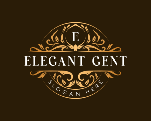 Elegant Crest Floral logo design