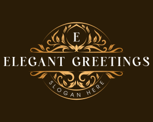 Elegant Crest Floral logo design