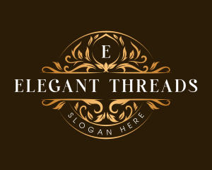 Elegant Crest Floral logo design