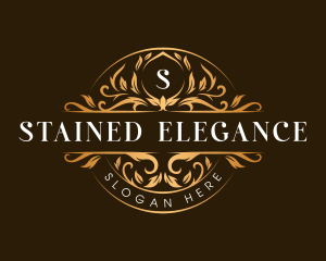 Elegant Crest Floral logo design