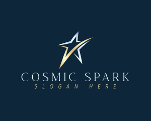 Star Cosmic Swoosh logo design